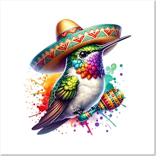 Mexican Fiesta Hummingbird Posters and Art